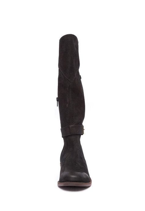 Bota Mujer De Cuero Harriet Negro C1-2