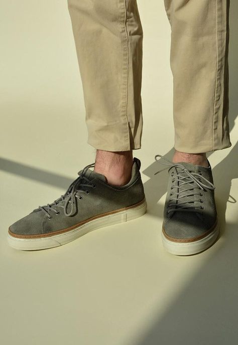 Zapatilla Hombre De Cuero Julio C2 Gris-1