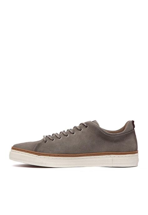 Zapatilla Hombre De Cuero Julio C2 Gris-3