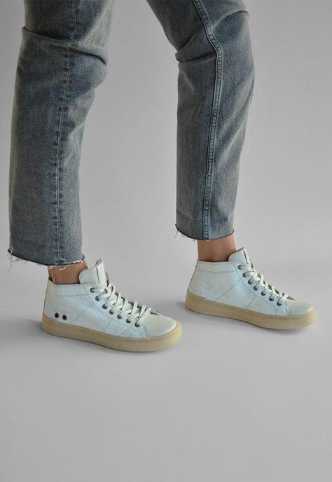 Zapatilla Mujer De Cuero Adela Blanco C2-6