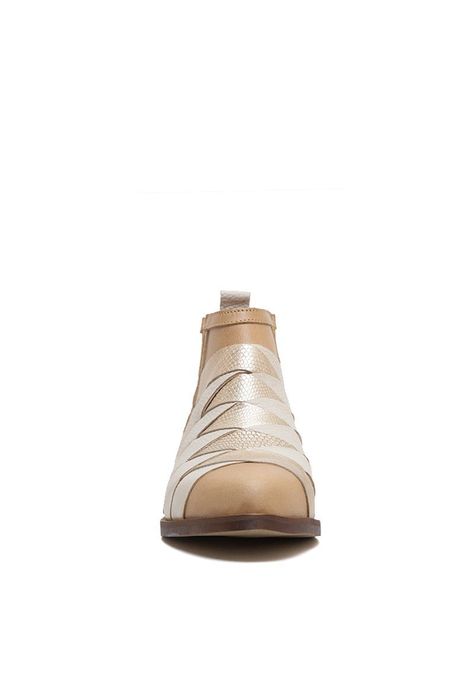 Botin De Cuero Mirlo C13 Beige Giani Dafirenze-3