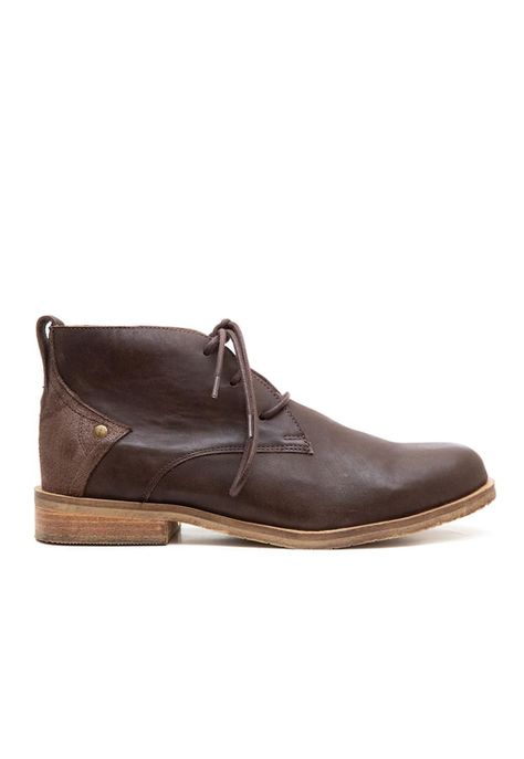 Botin Hombre De Cuero Escuti C9 Cafe-0