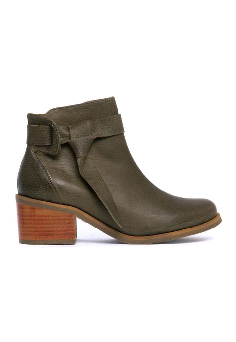 Botin Mujer De Cuero Grace C3 Verde-0