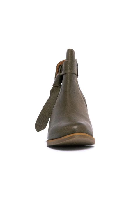 Botin Mujer De Cuero Grace C3 Verde-2
