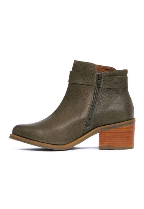 Botin Mujer De Cuero Grace C3 Verde-3