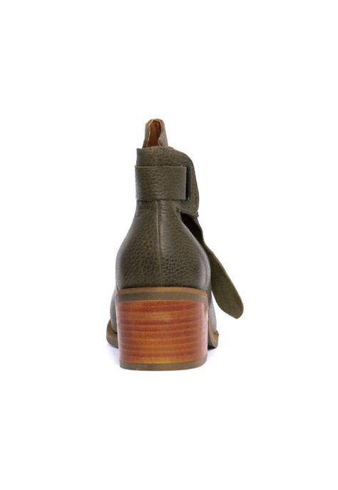 Botin Mujer De Cuero Grace C3 Verde-4