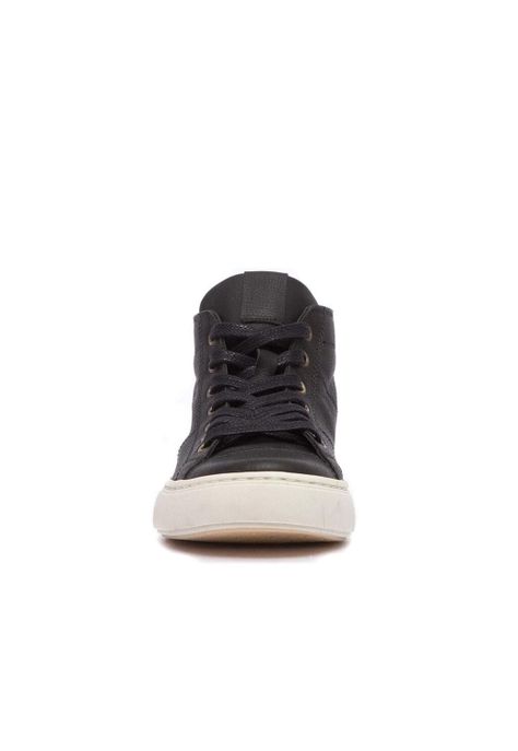 Zapatilla Mujer De Cuero Adela Negro C1-2