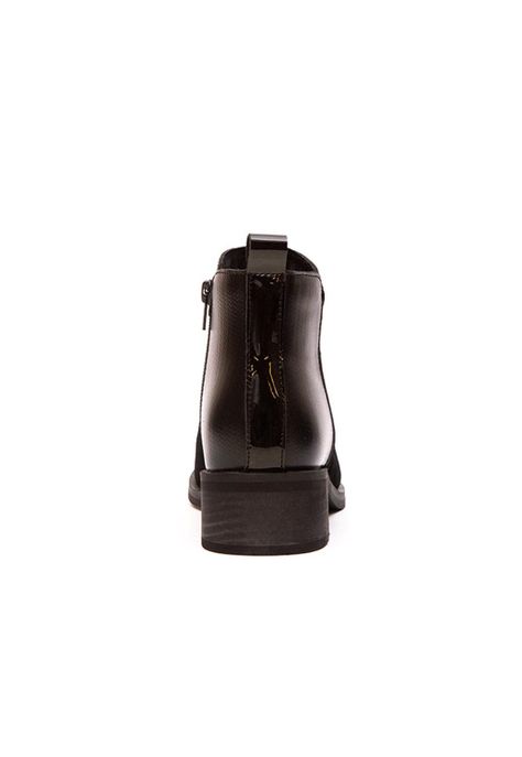 Botin Mujer De Cuero Urogallo Negro C30-4