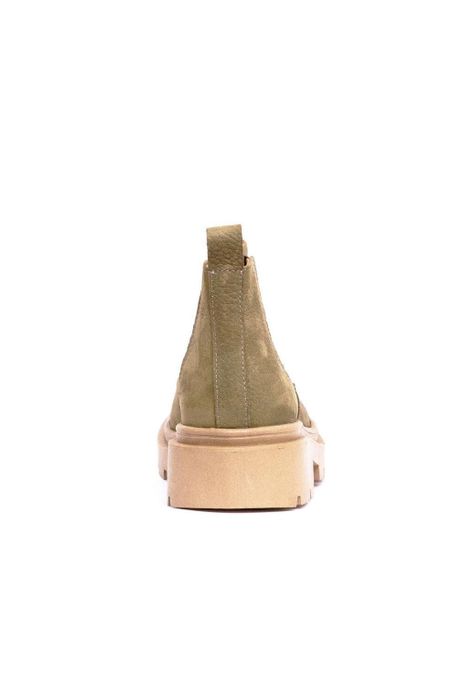 Botin Mujer De Cuero Celia C2 Verde Metálico-5