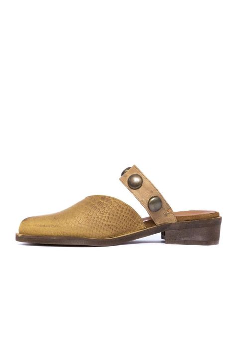 Babucha Mujer De Cuero Pibi C46 Camel-3