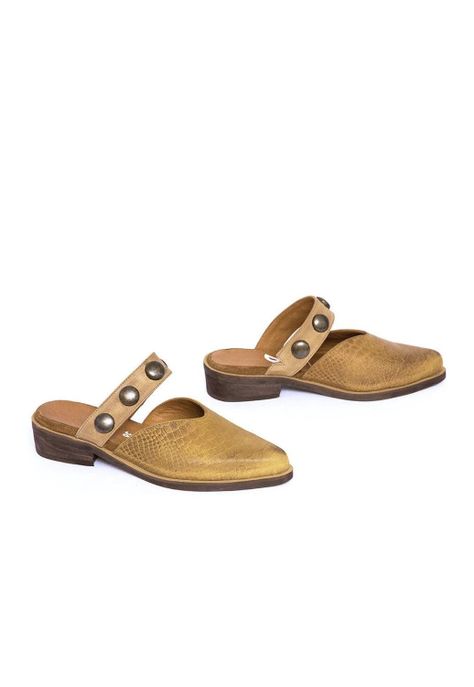 Babucha Mujer De Cuero Pibi C46 Camel-5