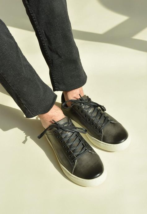 Zapatilla Hombre De Cuero Lilo C2 Negro-1