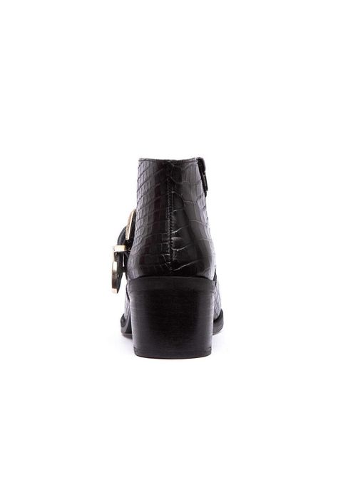 Botin Mujer De Cuero Berta C4 Negro-1