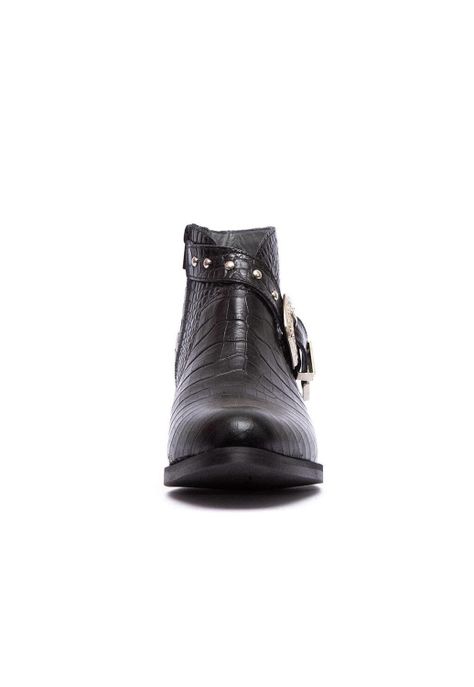 Botin Mujer De Cuero Berta C4 Negro-3