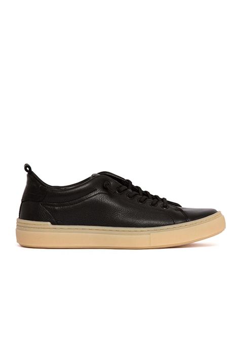 Zapatilla Mujer De Cuero Violeta Negro C2-0