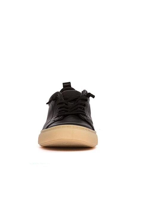 Zapatilla Mujer De Cuero Violeta Negro C2-2