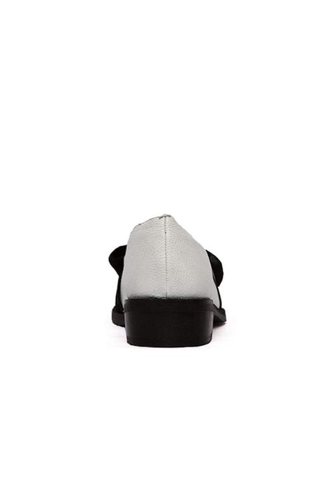 Zapato Barbie De Cuero Betsy Negro Blanco C1-4
