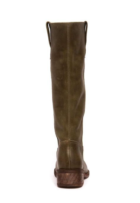 Bota Mujer De Cuero Fatima Verde C3-5