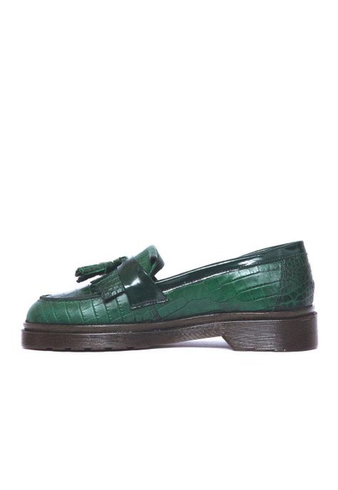 Mocasin Mujer De Cuero Matilde Verde C9-3