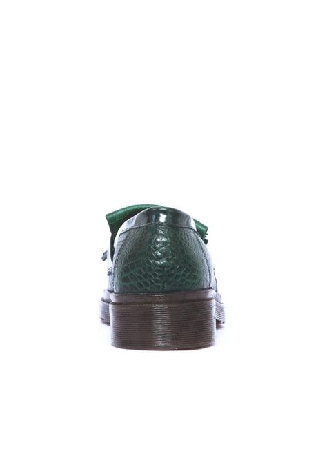 Mocasin Mujer De Cuero Matilde Verde C9-4
