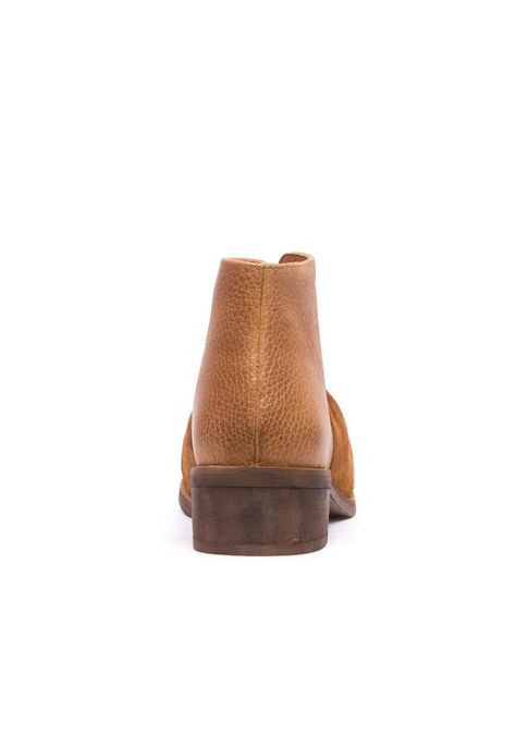 Botin Mujer De Cuero Florence C2 Camel-4