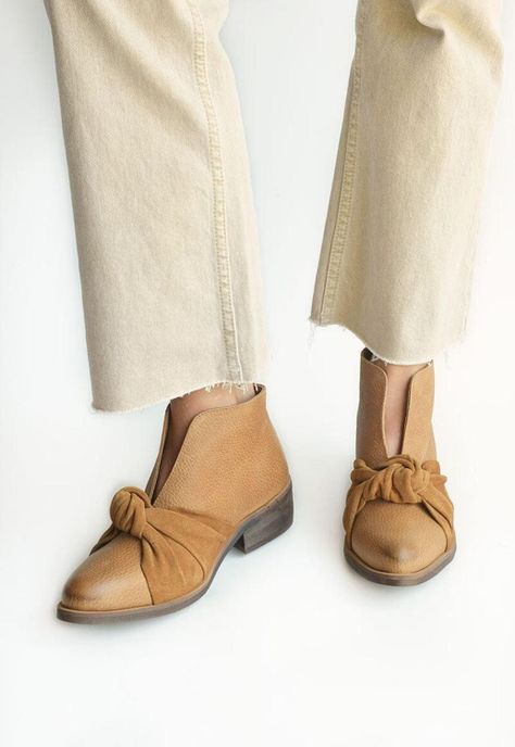 Botin Mujer De Cuero Florence C2 Camel-7