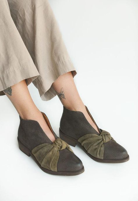 Botin Mujer De Cuero Florence C3 Café-5