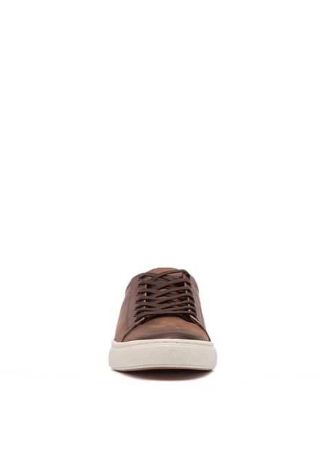 Zapatilla Hombre De Cuero Lilo Café C1-2