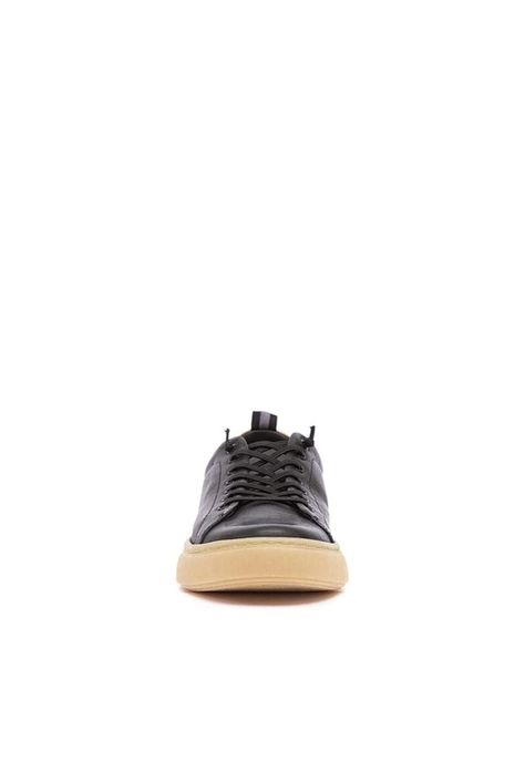 Zapatilla Hombre De Cuero Prat C2 Negro-2