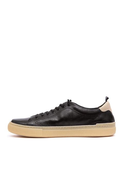 Zapatilla Hombre De Cuero Prat C2 Negro-3
