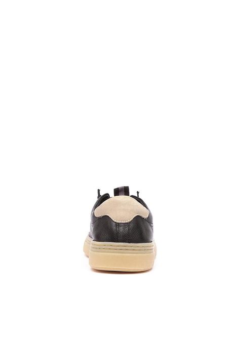 Zapatilla Hombre De Cuero Prat C2 Negro-4