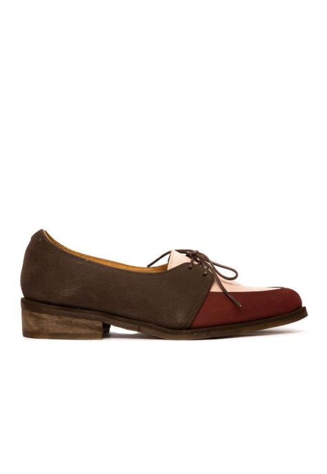 Zapato Mujer De Cuero Indira C2 Burdeo Rosa-0