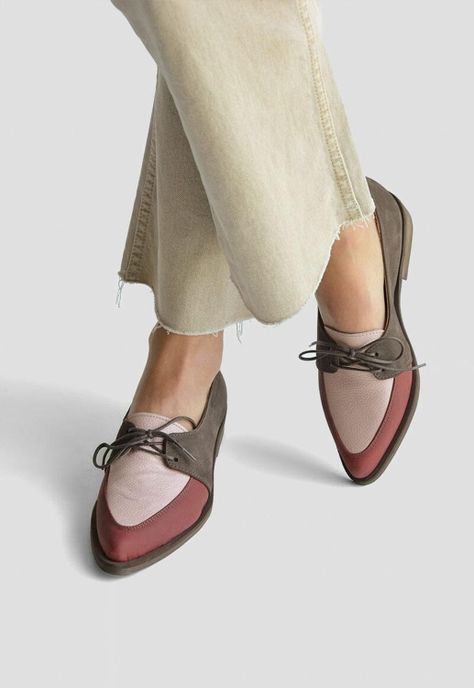 Zapato Mujer De Cuero Indira C2 Burdeo Rosa-1