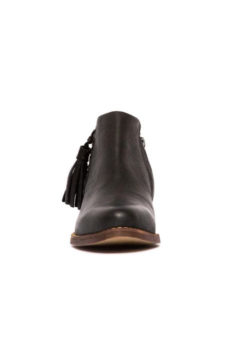Botin Mujer De Cuero Virginia C1 Negro-1