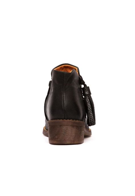 Botin Mujer De Cuero Virginia C1 Negro-3