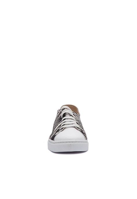 Zapatilla Mujer De Cuero Roques Zebra C3-1