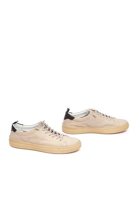 Zapatilla Hombre De Cuero Prat C1 Beige-5