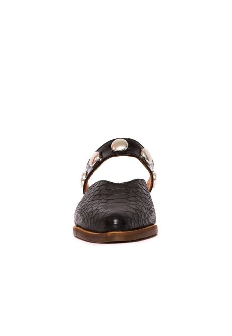 Babucha Mujer De Cuero Pibi C45 Negro-1