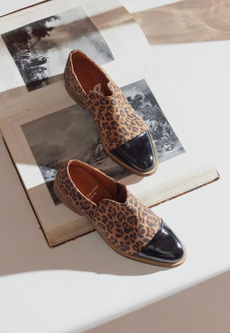 Zapato Mujer De Cuero Homero C28 Print-1