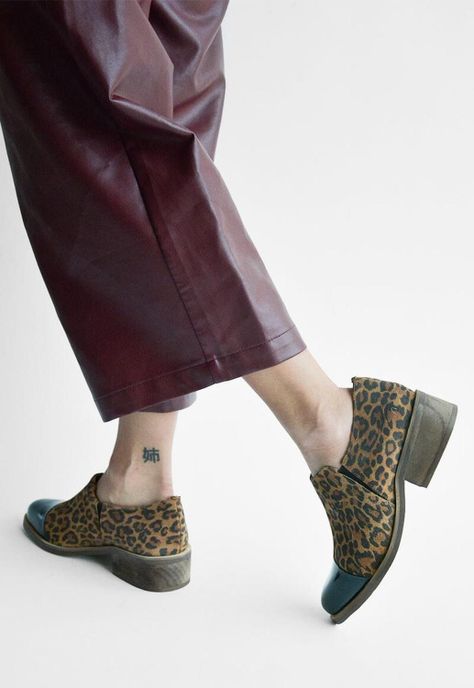 Zapato Mujer De Cuero Homero C28 Print-5