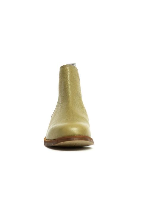 Botin Mujer De Cuero Tina C3 Verde-1