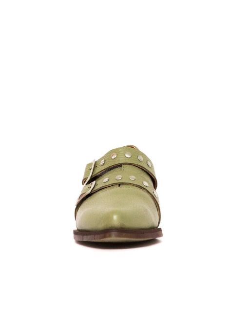 Zapato Mujer De Cuero Juana C3 Verde-1