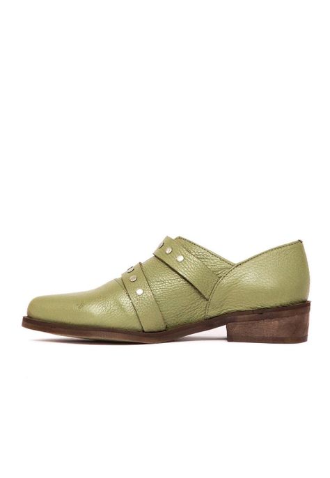 Zapato Mujer De Cuero Juana C3 Verde-2