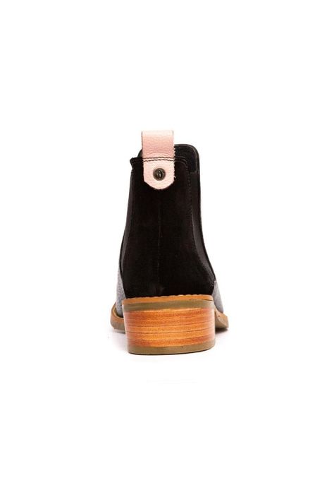 Botin Mujer De Cuero Tina C1 Negro-3