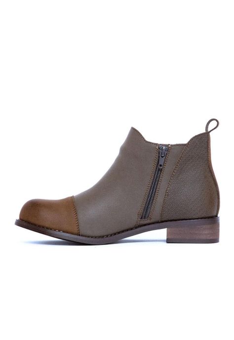 Botines Mujer De Cuero Verdecillo C19 Taupe -3