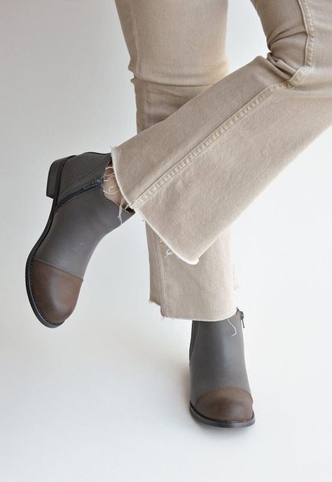 Botines Mujer De Cuero Verdecillo C19 Taupe -6