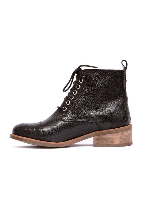 Botin Mujer De Cuero Aretha C1 Negro-3