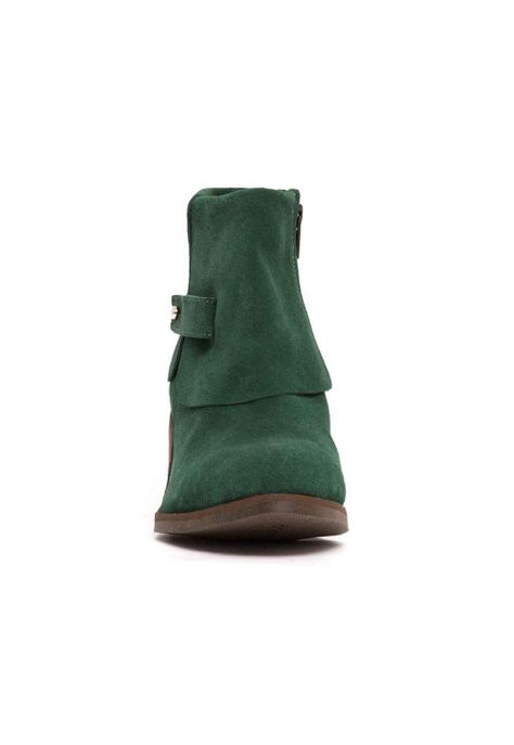 Botin Mujer De Cuero Nadia Verde C3-2