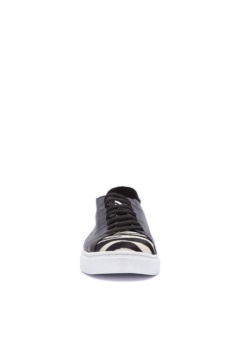 Zapatilla Mujer De Cuero Roques C1 Negro-2