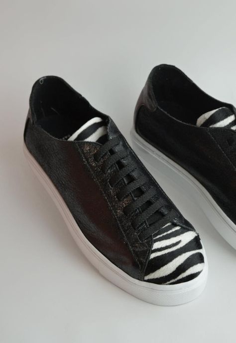 Zapatilla Mujer De Cuero Roques C1 Negro-6